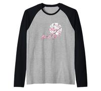 Sakura Cherry Blossom Il Fiore Preferito del Giappone Maglia con Maniche Raglan