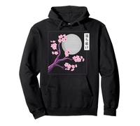 Sakura Cornice Blooming Cherry Blossom Arte Giapponese Anime Felpa con Cappuccio