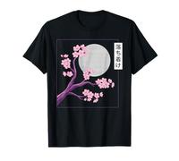 Sakura Cornice Blooming Cherry Blossom Arte Giapponese Anime Maglietta