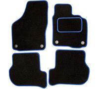 Sakura DD0711BU - Set completo di 4 tappetini auto su misura, colore: Nero