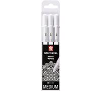 Sakura Gelly Roll Basic bianco, 3 penne "Bright White” con custodia, set di 3