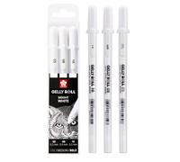 SAKURA Gelly Roll Basic White Gel Pen Set da 3, dimensioni assortite | Penne cop