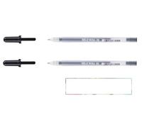 SAKURA Gelly Roll Penna a Inchiostro Gel Nero 08, 2 Pezzi + 1 Carta
