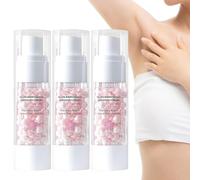 Sakura Gluta Brightening Booster Cream, Sakura Underarm Whitening Cream,50x Brightening Booster Sakura Pearl Capsules Exfoliating Body Gel for All Skin Type, 30g. (3pcs)