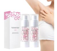 Sakura Gluta Brightening Booster Cream, Sakura Underarm Whitening Cream,50x Brightening Booster Sakura Pearl Capsules Exfoliating Body Gel for All Skin Type, 30g. (2pcs)