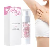 Sakura Gluta Brightening Booster Cream, Sakura Underarm Whitening Cream,50x Brightening Booster Sakura Pearl Capsules Exfoliating Body Gel for All Skin Type, 30g. (1pcs)