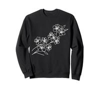 Sakura Line Art Amante del Giappone Felpa