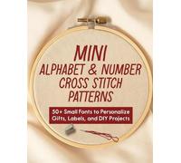 Sakura Mai Mini Alphabet & Number Cross Stitch Patterns (Tascabile)