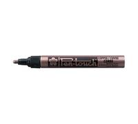 SAKURA Marcatore Pen-Touch - Rame medio - Inchiostro a base di pigmenti solventi - Pennino in fibra da 2 mm - Scrive su metallo, vetro, legno, plastica - Ideale per uso industriale