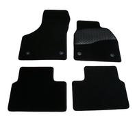 Sakura Mat Set Includes Carpet with Rubber Heelpad for Vaux Meriva 2010-2017 - Black