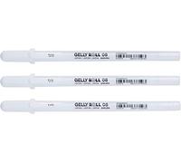 Sakura, penna a punta media Gelly Roll, inchiostro bianco, confezione da 3