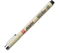 Sakura Pigma BRUSH - Pennarello a pennello, colore: Nero (#49), 1 pezzo
