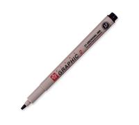 Sakura Pigma Graphic - Penna per calligrafia a pigmento, singola, 2,0 mm, colore: Nero