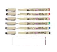 SAKURA PIGMA MICRON 005 Fineliner Set - 6 Colori e 1 Carta