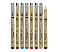 Sakura Pigma Micron 005 - Set di 8 pigmenti a base d'acqua per illustrazioni, regali di festa per artisti, artigiani e progetti di regali fai da te