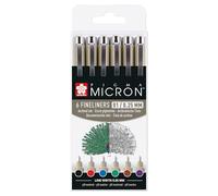 Merchandising Sakura: Pigma Micron Fineliner-Set farbsortiert 0,25 mm 6 Stück