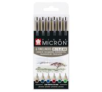 SAKURA Pigma Micron 05 Fineliner Set Earth | 6 Farben (POXSDK056B)