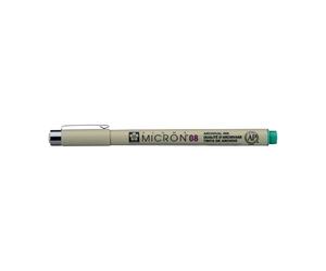 SAKURA Pigma Micron 08 Fineliner - 0,50 mm - Inchiostro permanente per archiviazione - Impermeabile e resistente allo sbiadimento - Verde
