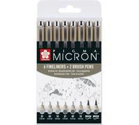 SAKURA Pigma micron fineliner set Light cool gray & Cool gray 8pcs