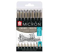 SAKURA - Pennarello fineliner PIGMA MICRON, astuccio da 8 pezzi, nero