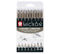 SAKURA Pigma micron fineliner set Light cool gray & Cool gray 8pcs