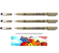 Sakura Pigma Micron Nero 08 Set 3 Pezzi