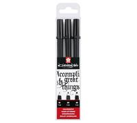Sakura PIGMA - Set di 3 penne per calligrafia, colore: Nero