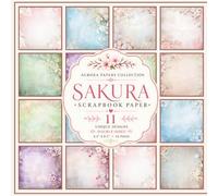 Sakura Scrapbook Paper: Japanese Cherry Blossom Designs for Junk Journals, Card Making, Collage, Origami and Craft Projects