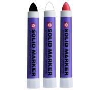 Sakura Solid Marker 3 pennarelli con meccanismo di rotazione ad adesione permanente - Ideale per asfalto, cemento, muratura, parabrezza, 12 mm, alte temperature fino a 200°C - Set da 3 - nero bianco