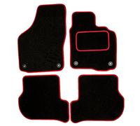 Sakura-SS4572RD lato guidatore tappetini in moquette con battitacco, finiture in rosso per X5 (E70) 06_13 5 posti