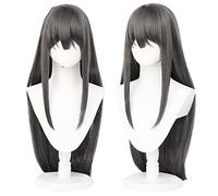 Sakurajima Mai Cosplay Wigs Headwear Rascal Does Not Dream Of Bunny Girl Senpai Synthetic Hair Long Straight Gray Hair Wig