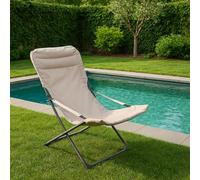 sal mar Sdraio CANAPONE MOD. Confort in Ferro Telo Oxford Colore Tortora M0586-33