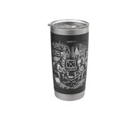 Sala da gioco retrò Bigfoot Alien Bicchiere termico in acciaio inox doppia parete