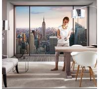 Sala da Pranzo Carta Parati Fotografica Dimensione Gigante New York Vista Attico
