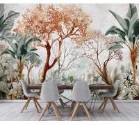 Sala da Pranzo Murale 312x219cm Giungla Foto Carta da Parati Arredo Casa Verde
