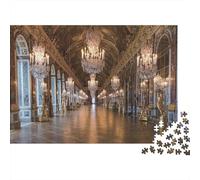 Sala degli Specchi del Palazzo Puzzle 1000 Pezzi Carta per Adulti Lampadari Classici Interno Gioco di Puzzle 1000 Pezzi Relax Famiglia Decorazione Regalo 70x50cm/1000pcs