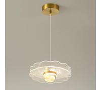 Sala Pranzo Cucina Isola Lampada, luci Dorate LED per Il corridoio della Camera da Letto l'ingresso Acrilico lampadario Pendente a 3-Color 3000K/4500K/6000K
