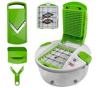 Salad Chef Affetta, Taglia e Grattugia Verdure a Cubetti Mandolina da Cucina Professionale, Lame in Acciaio Inox