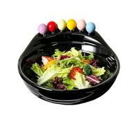 Salad Serving Bowl - Serving Dish With Fork Set, Yogurt Fruit Bowl | Multi Purpose Kitchen Food Container Śerving Set, Durable Snack Salad Vegetable B́owl With Utensils For Home Party Dorm Apartment U
