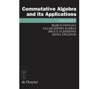Salah-Eddine Kabbaj Commutative Algebra and its Applications (Copertina rigida)