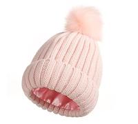 Salalacap Berretto donna, Pom-rosa staccabile, Taglia unica