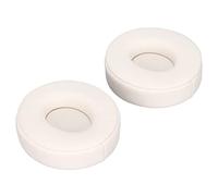 SALALIS 2 Pezzi di Ricambio per Cuscinetti per SoloPro, Comodi Cuscinetti Auricolari di Alta qualità per Cuffie Wireless, Morbida Spugna e Pelle (Bianca)