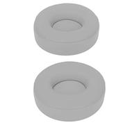 SALALIS 2 Pezzi di Ricambio per Cuscinetti per SoloPro, Comodi Cuscinetti Auricolari di Alta qualità per Cuffie Wireless, Morbida Spugna e Pelle (Grigio)