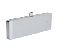 SALALIS Adattatore Compatto in Alluminio per Docking Station Hub Tipo C 4 in 1 per Display Multimediale 4K e Ricarica Facile