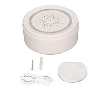 SALALIS Allarme di Sicurezza Domestica con Suono da 90 DB e Controllo WiFi | sirena wireless con suono e luce, custodia in ABS, uso interno esterno, controllo app WiFi 2,4 GHz, per app