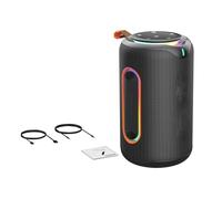 SALALIS Altoparlante Wireless BT con Bassi di Potenza da 60 W Ed Effetti RGB per Feste in Spiaggia Compatto 13x13x23 Cm (#1)