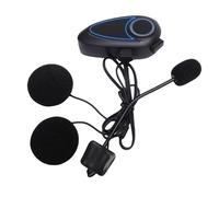 SALALIS Auricolare per Casco Bluetooth 5.4 Cablato con Riduzione del Rumore e Luce Ambientale per gli Appassionati di Moto