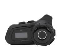 SALALIS Auricolare per Casco Moto, di Comunicazione Bluetooth 5.2 | Interfono bidirezionale con display LED HD, impermeabile IP67, cancellazione del rumore CVC, portata di 1500 m per la guida