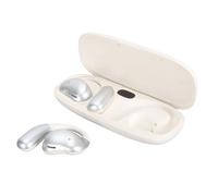 SALALIS Auricolari Wireless Bluetooth 5.4 Open Ear con qualità HiFi per Sport, Corsa, Palestra, Auricolari Sportivi Impermeabili, 2 Wireless 1 Custodia di Ricarica (Argento Bianco)