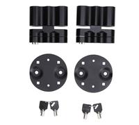 SALALIS Blocco per Montaggio del Pacchetto Dell'acqua Maniglia Robusta a T Sicurezza Migliorata per la Tanica del Gas Pacchetto Standard per Bici da Strada Premium Nero (Con serratura a chiave)